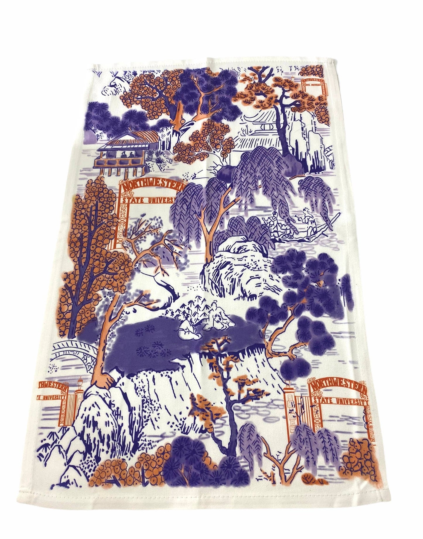 NSU Collegiate Toile Dish Towel