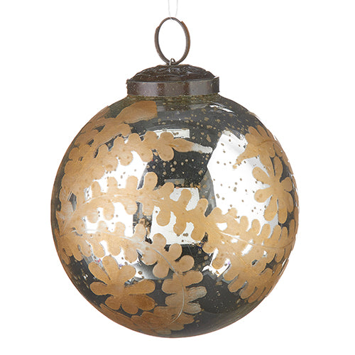 Etched Mercury Glass Ornament