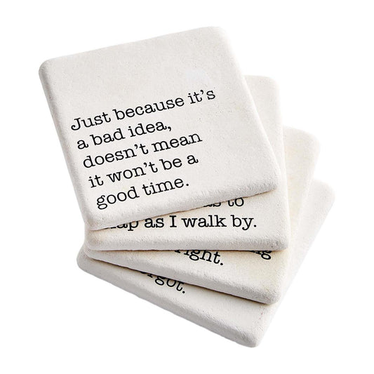 Sentiment Stone Coaster Sets