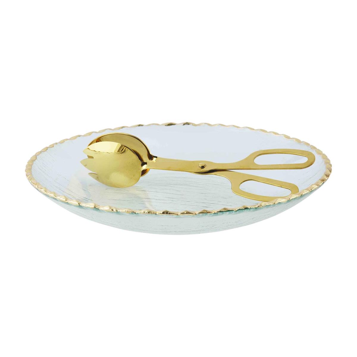 Gold Edge Serving Bowl Set