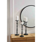 Medium Black Metal Candleholder