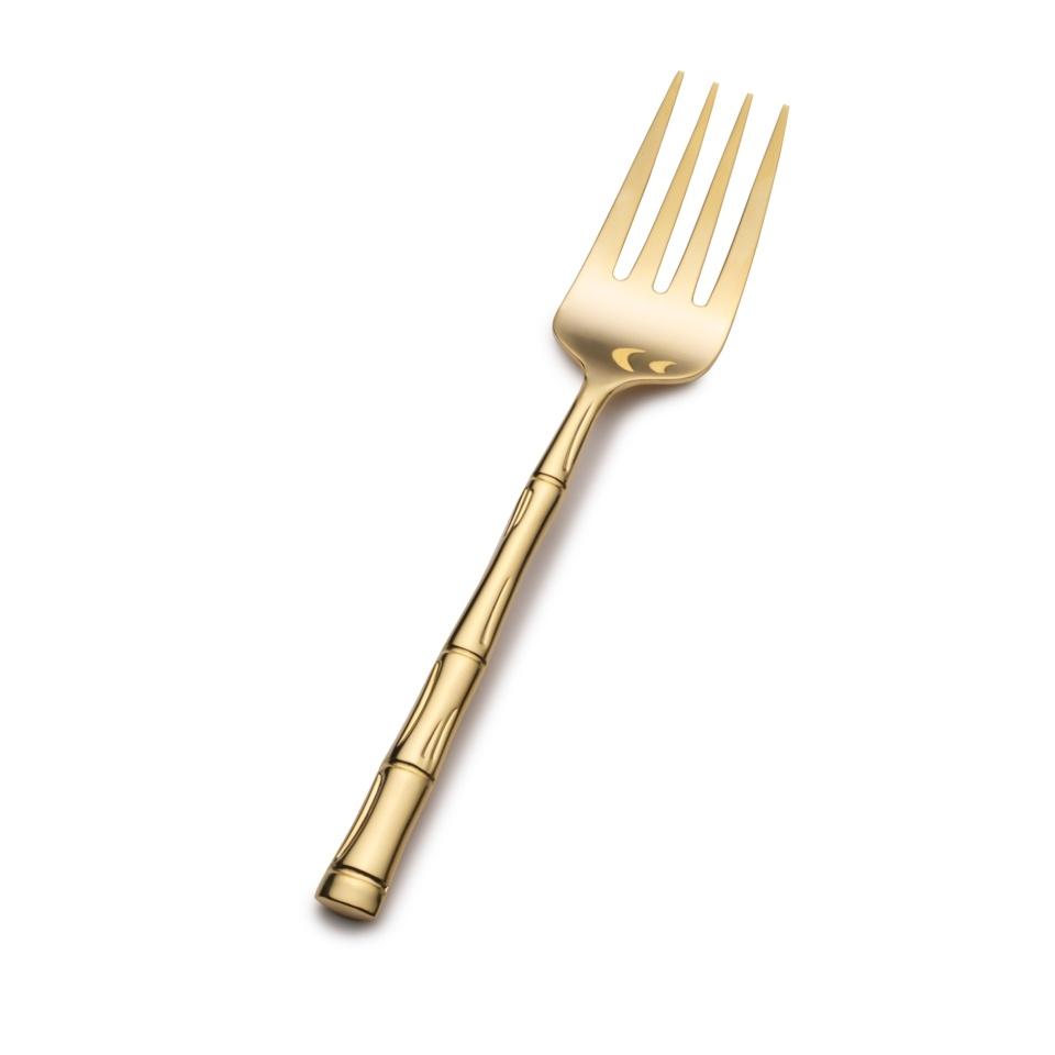 Wallace Bamboo Gold Serving Fork