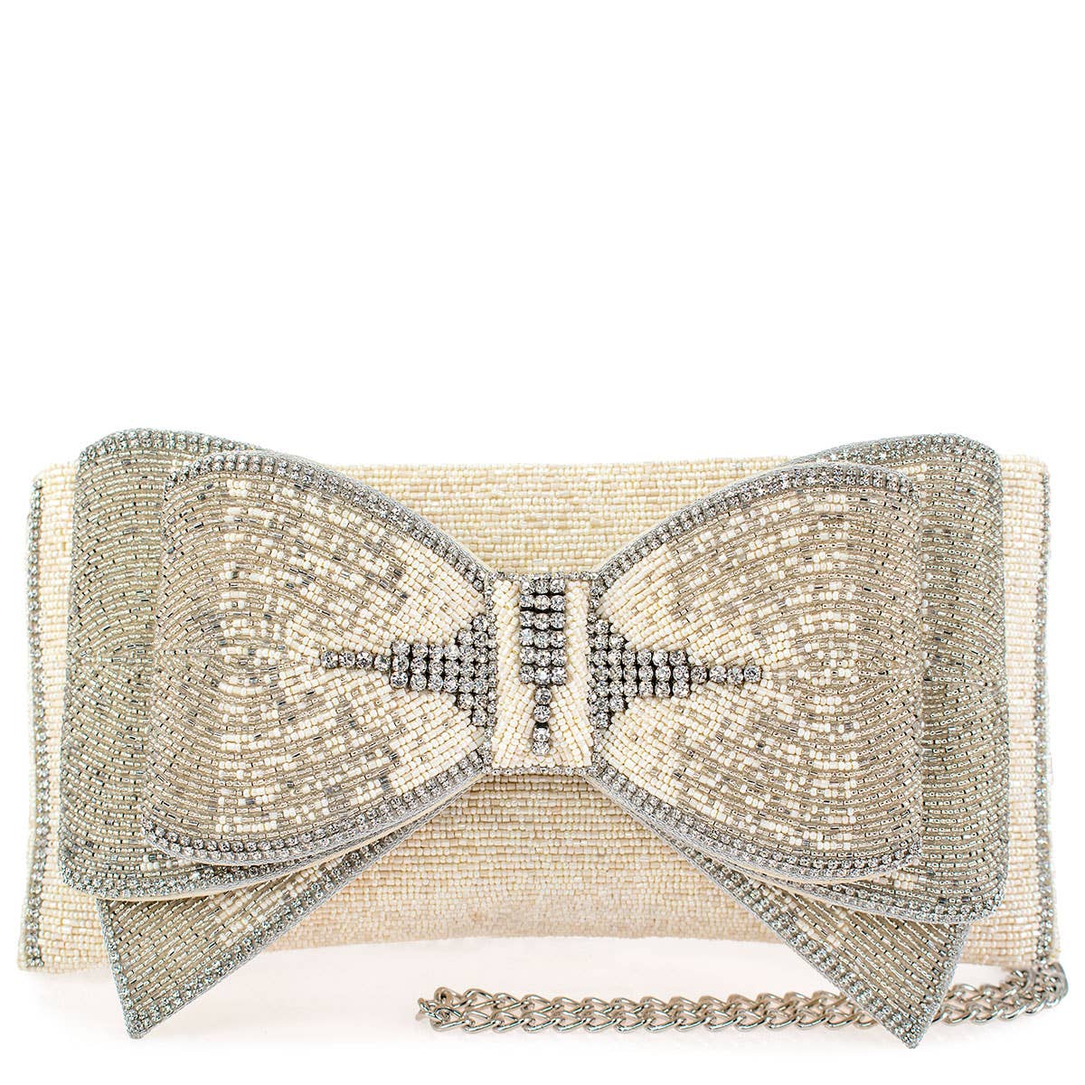 Fancy Bow Crossbody Clutch