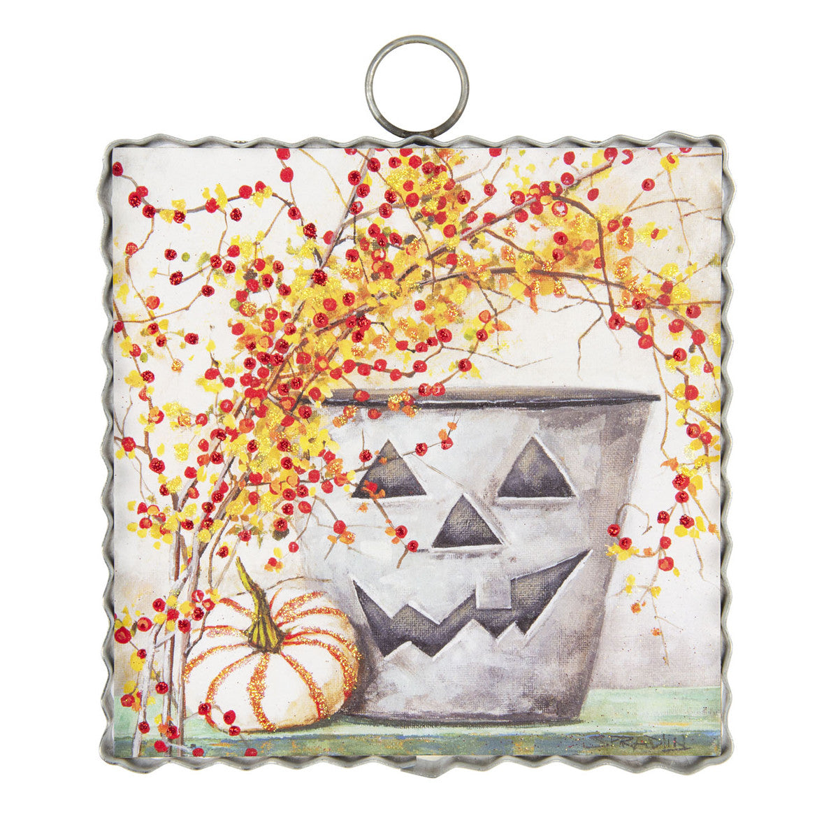 Mini Gallery Jack O Lantern Bucket Print