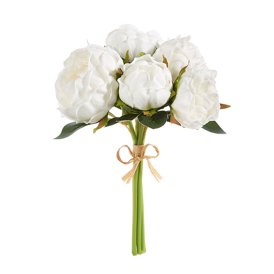 Real Touch White Peony Bundle