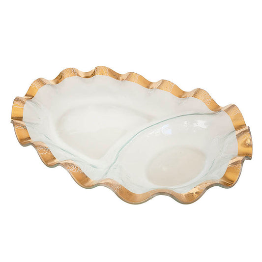 RUFFLE OVAL CHIP & DIP