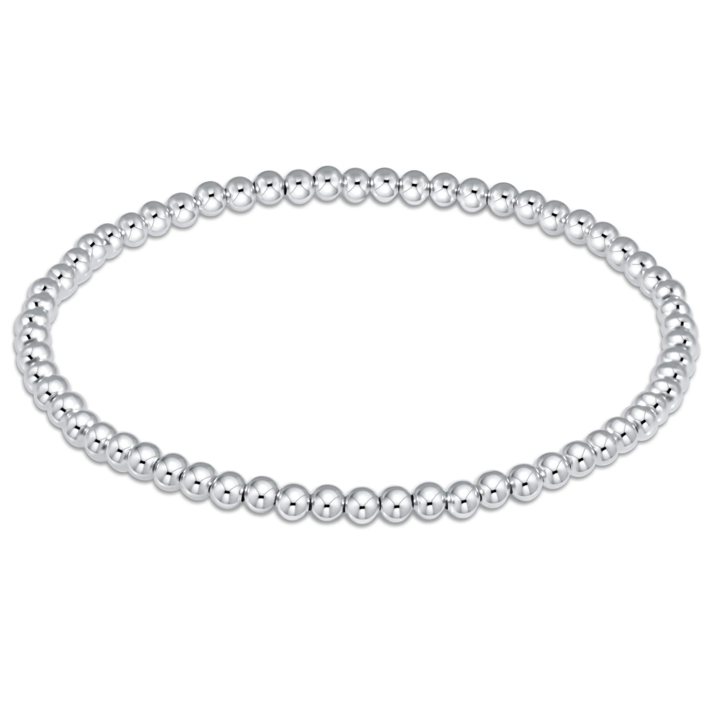 Classic Sterling 3mm bead bracelet