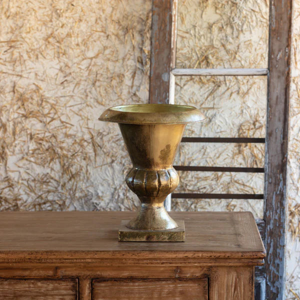 ANTIQUED GOLD ALTER URN