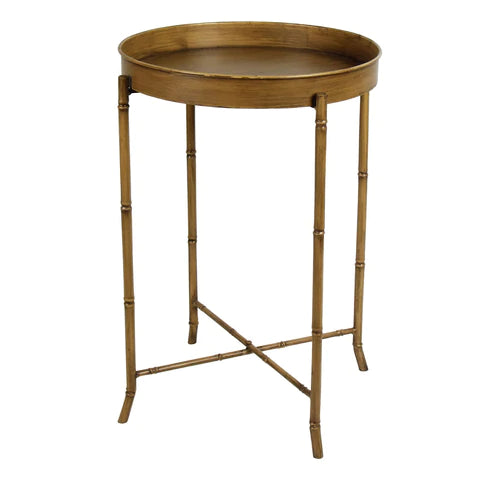 Metal Bamboo Tea Table