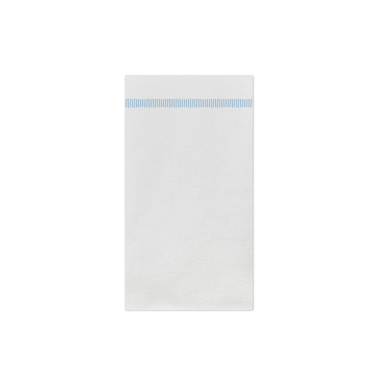 PAPERSOFT NAPKINS FRINGE LIGHT BLUE GUEST TOWELS (PACK OF 20)