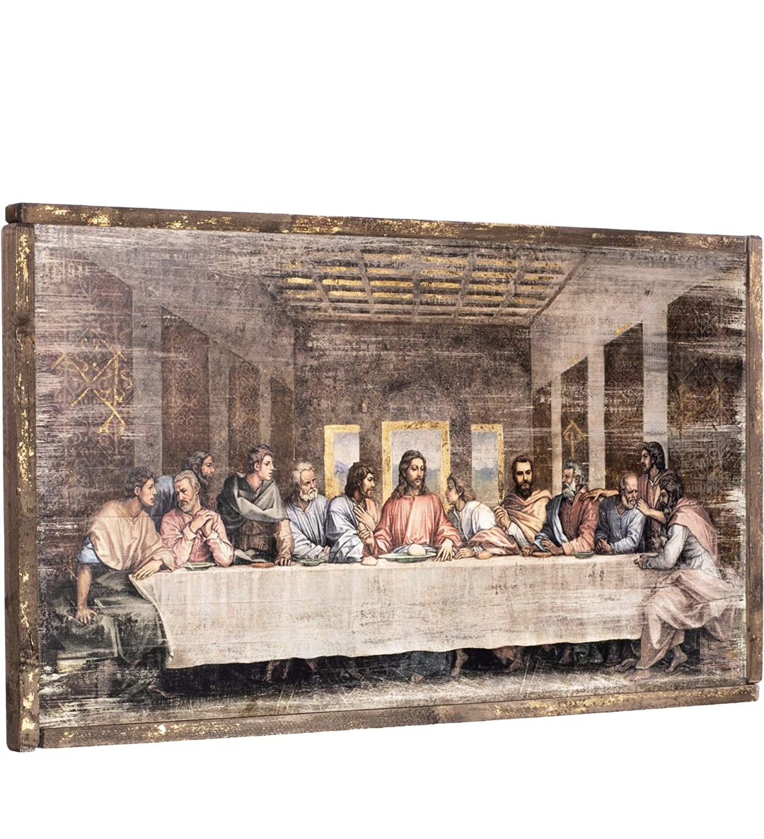 The Last Supper Framed Panel w/Leafing