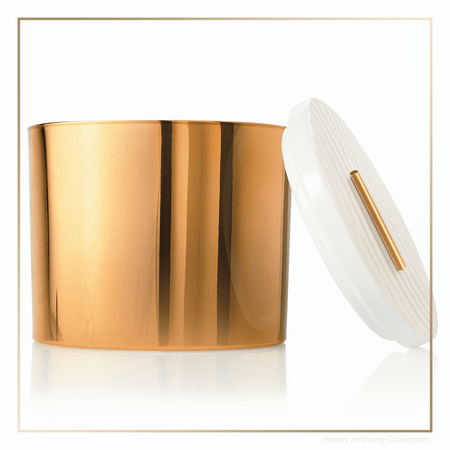 Frasier Fir Gilded Poured Candle, 3-wick Gold