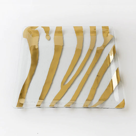 ZEBRA SQUARE PLATTER