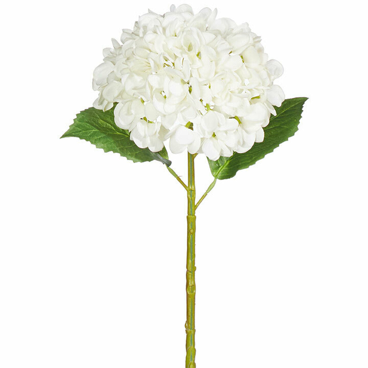 REAL TOUCH WHITE HYDRANGEA STEM 20"