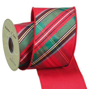 Plaid Dupion Ribbon