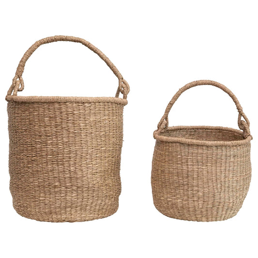 Hand-Woven Baskets S/2