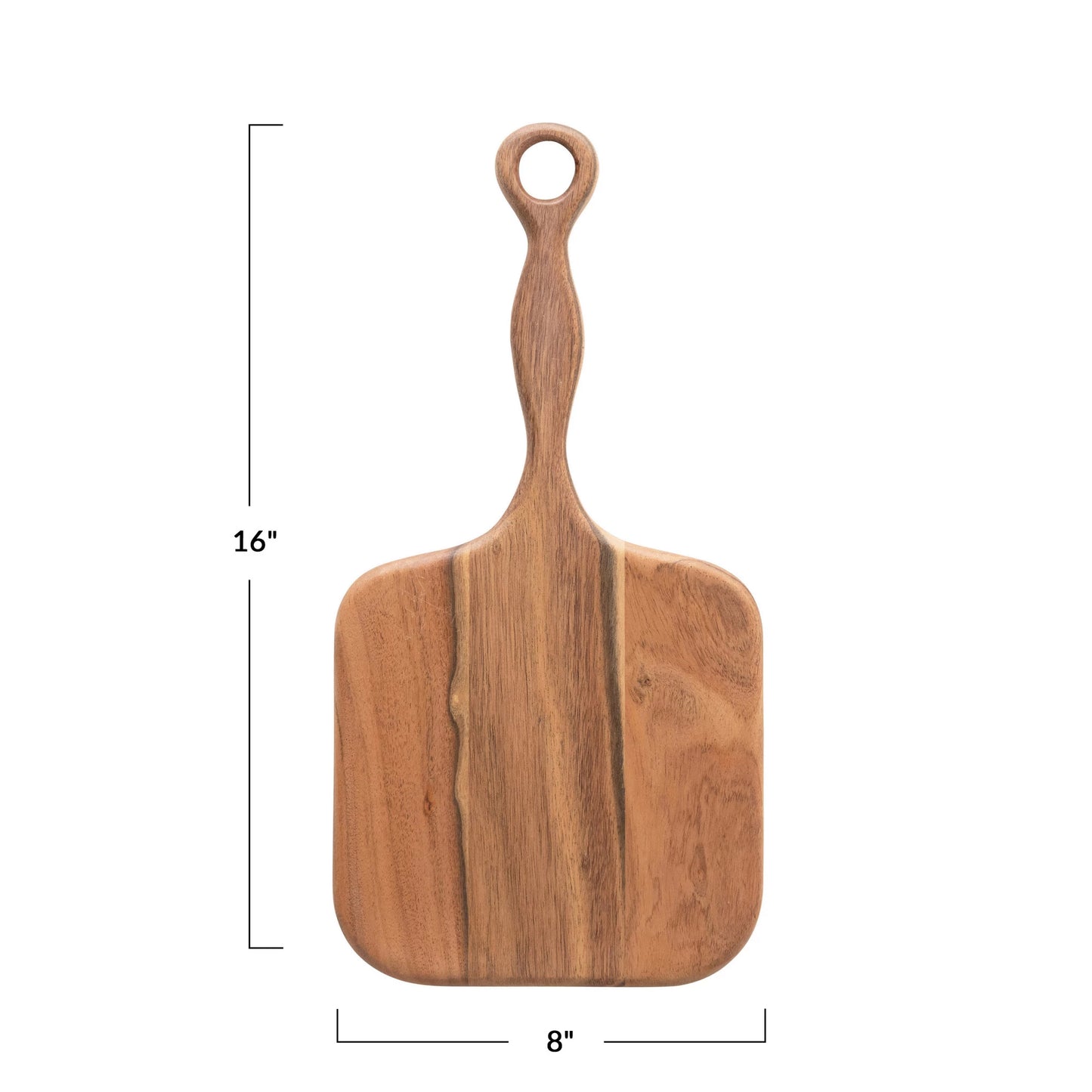 Acacia Wood Cheese/Cutting Board w/Handle