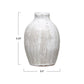 Small Terracotta Vase w/Engraved Lines