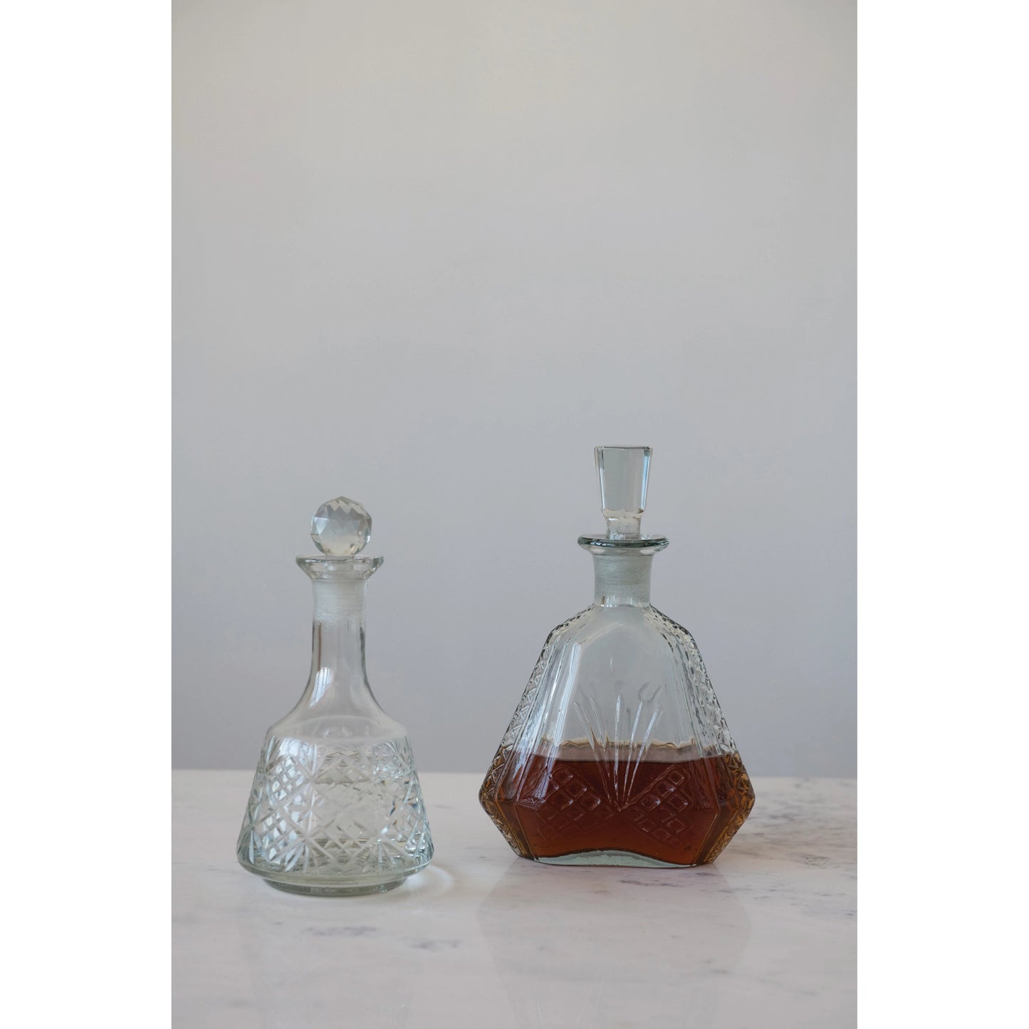 Etched Glass Decanter