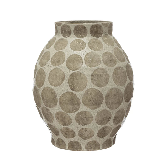 Vase with Wax Relief Dots