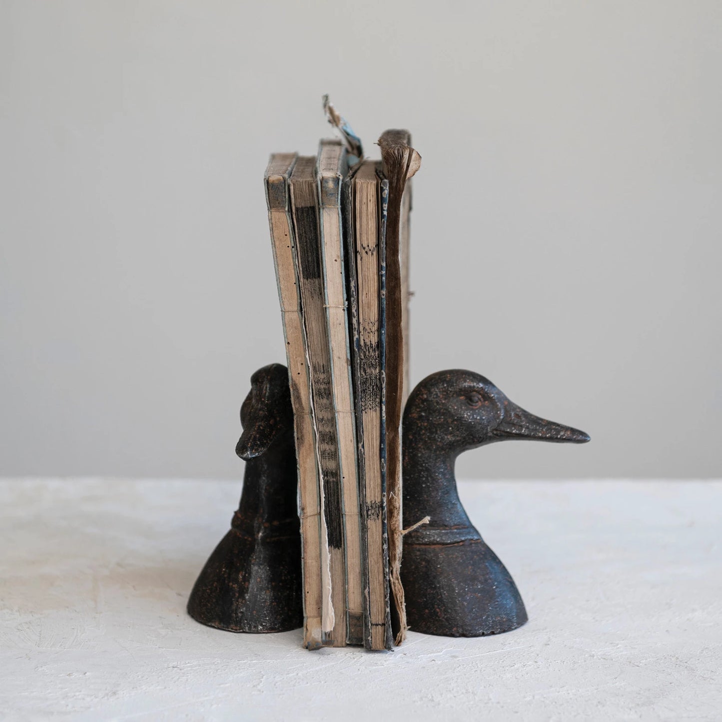 Cast Iron Duck Head Bookends