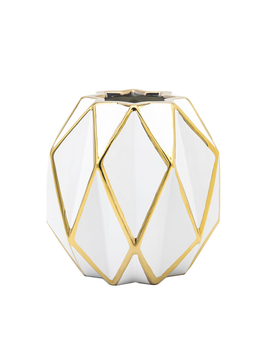 Aurora Gold Diamond Vase