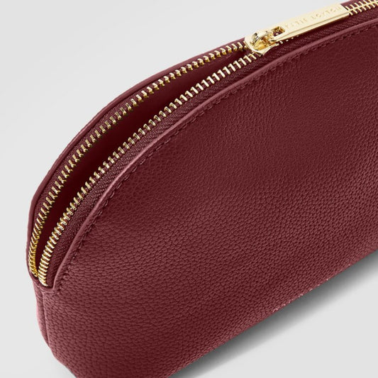 Secret Message Wash Bag in Plum