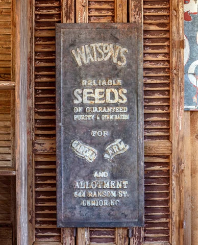 Seed Advertising Metal Sign